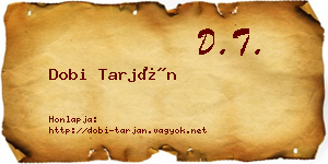 Dobi Tarján névjegykártya